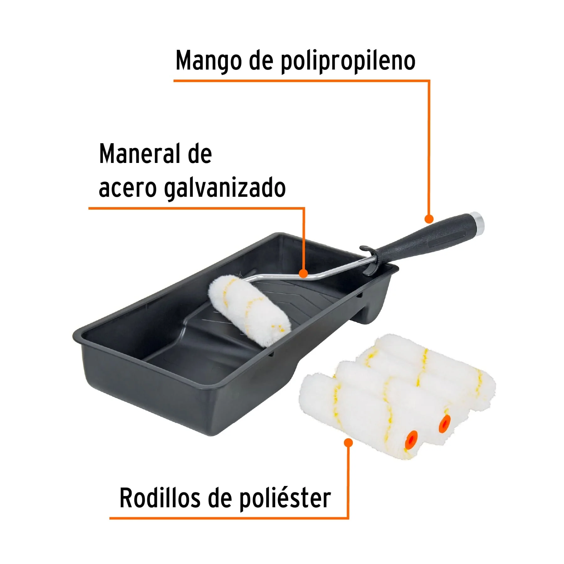 Bandeja para pintar con rodillo 4" Truper - Image 2