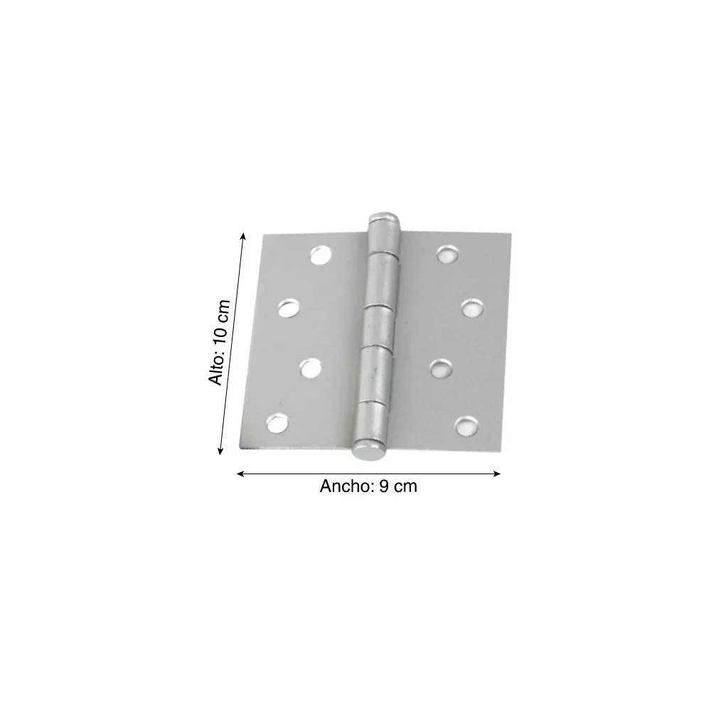 Bisagra capuchina aluminizada 4" x 3" Glami x Unid
