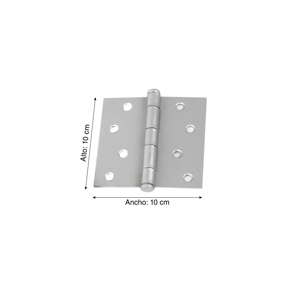Bisagra capuchina aluminizada 4" x 4" Glami x Unid