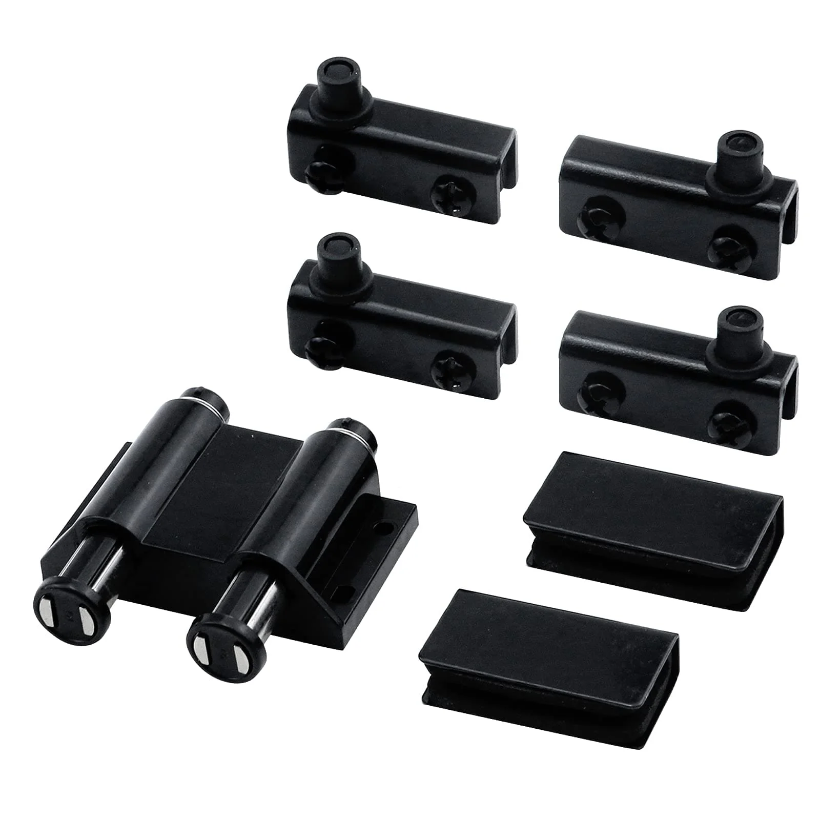 Bisagra para vidrio doble negro