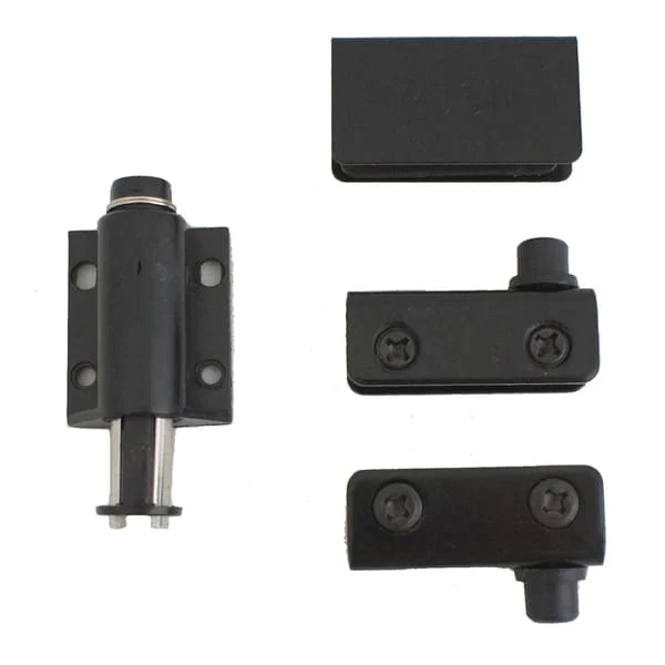Bisagra para vidrio simple negro