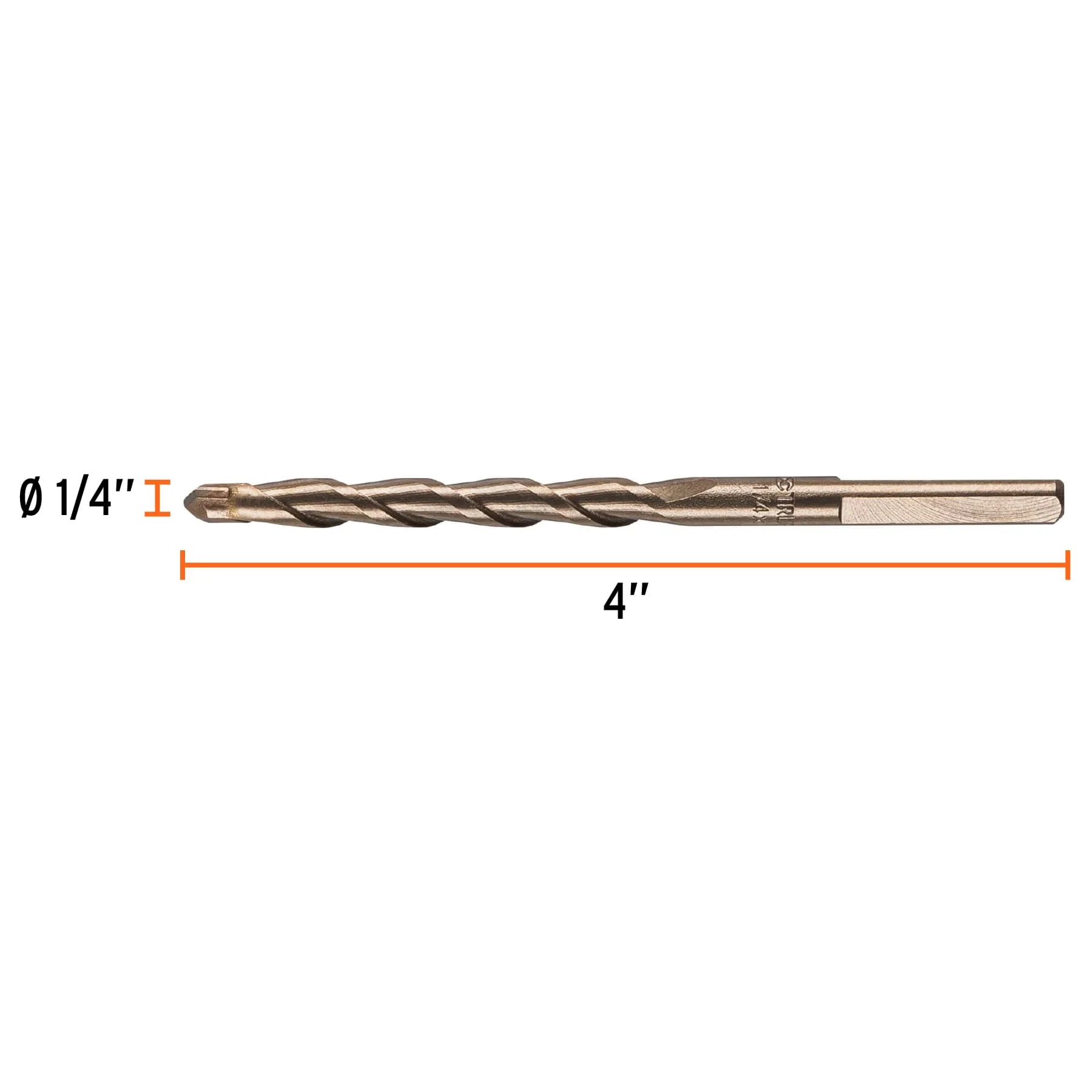 Broca para concreto 1/4"x4" Truper