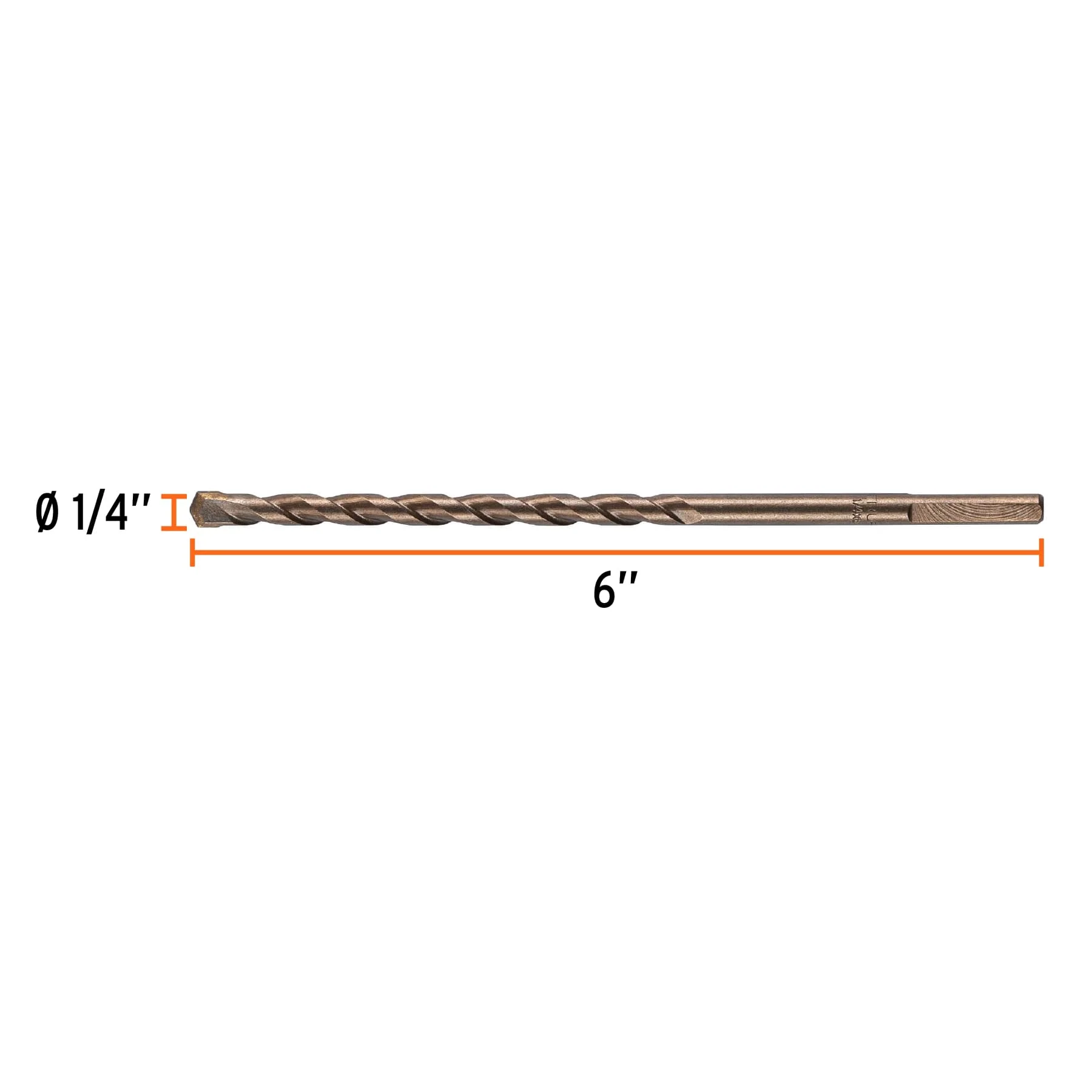 Broca para concreto 1/4"x6" Truper