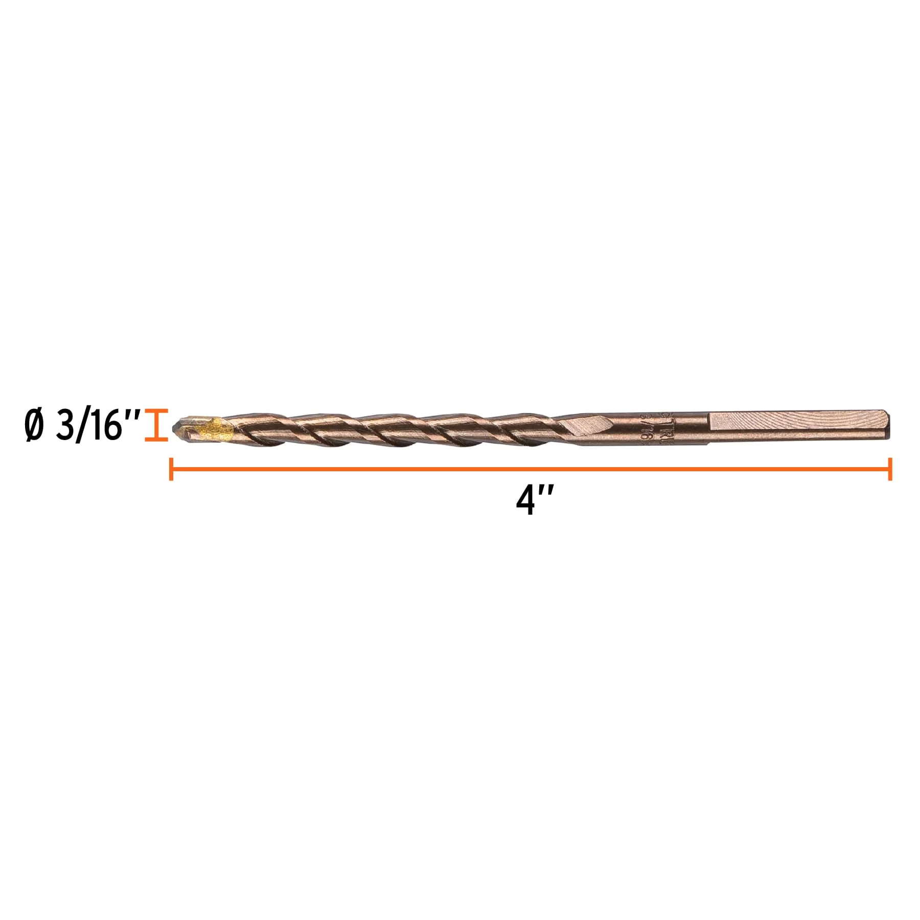 Broca para concreto 3/16"x4" Truper