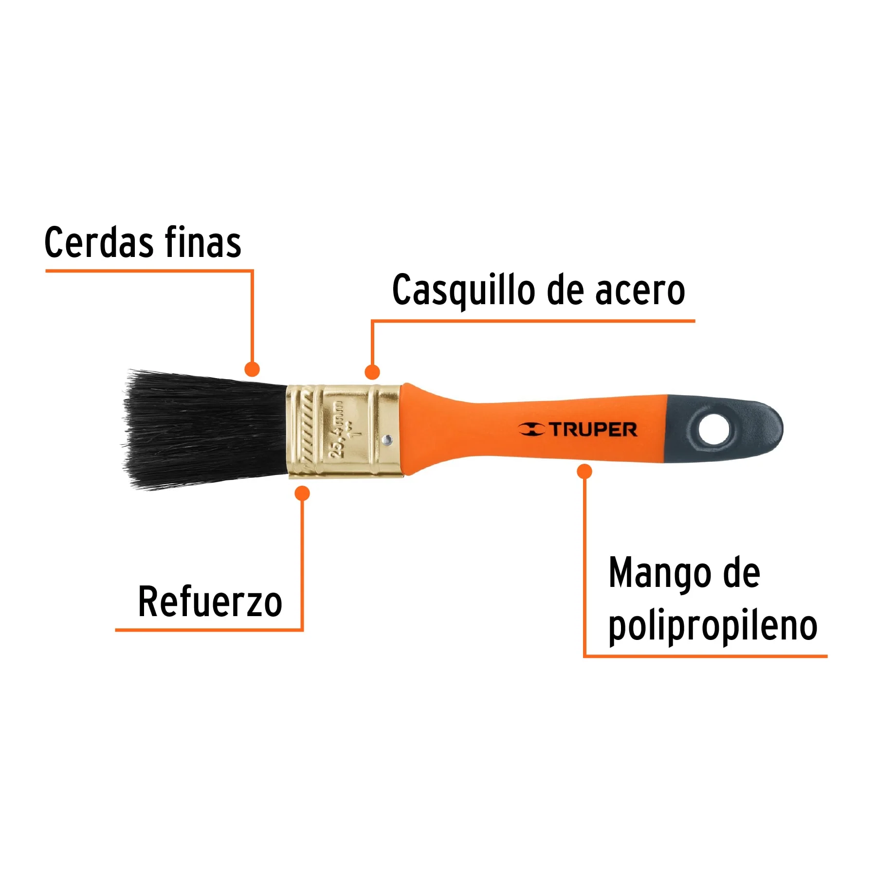 Brocha de pintura 1" Truper - Image 2