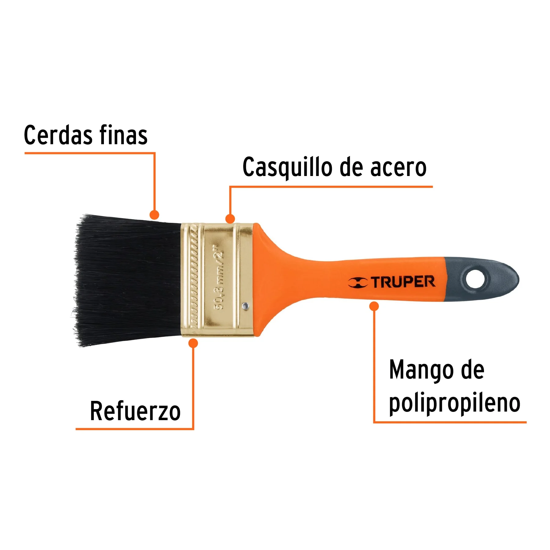 Brocha de pintura 2" Truper - Image 2