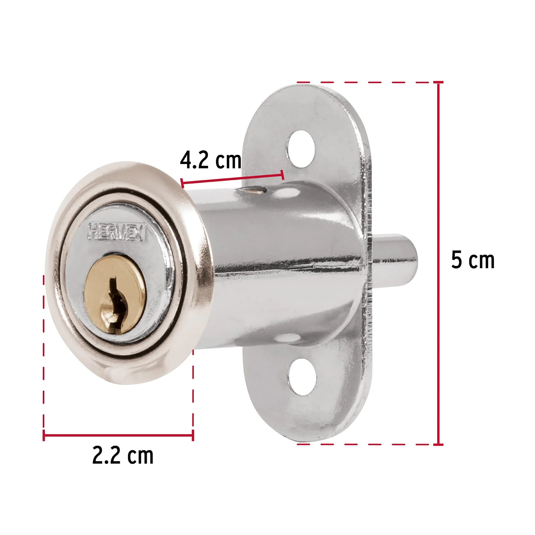Cerradura a presion 40mm Hermex