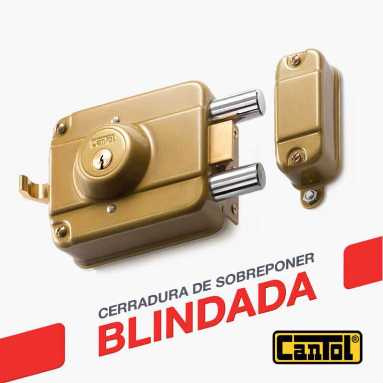 Cerradura de sobreponer blindada 900 Cantol