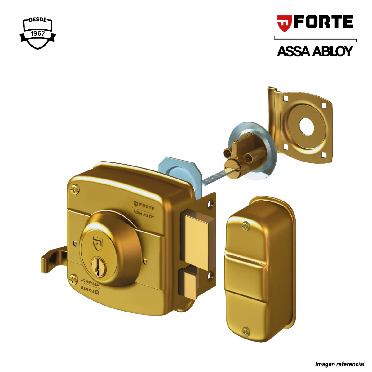 Cerradura de sobreponer clasica 220 Forte - Image 2