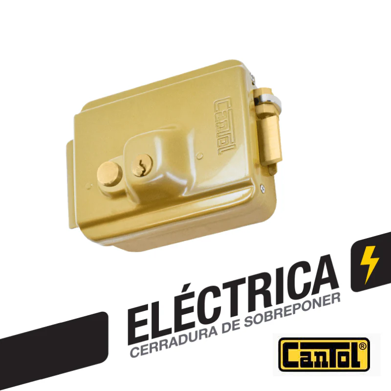 Chapa electrica con boton Cantol