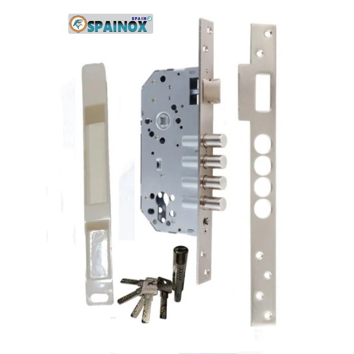Cerradura de embutir 2 golpes Spainox