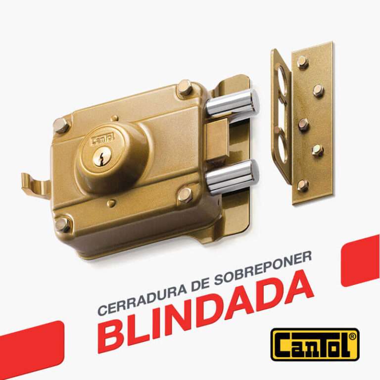 Cerradura de sobreponer blindada 800 Cantol