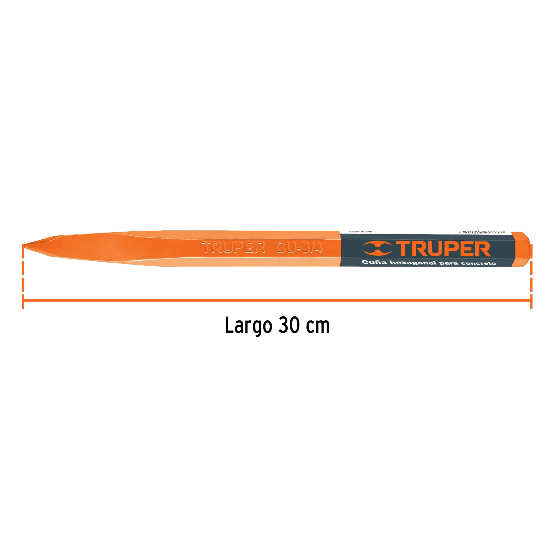 Cincel de punta 3/4" Truper