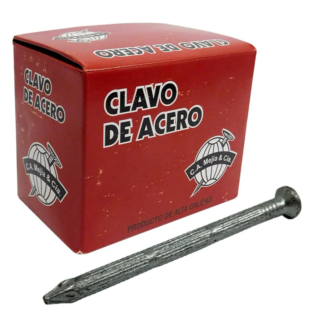 Clavo de acero para concreto 3.5x50mm x Caja 500 grs