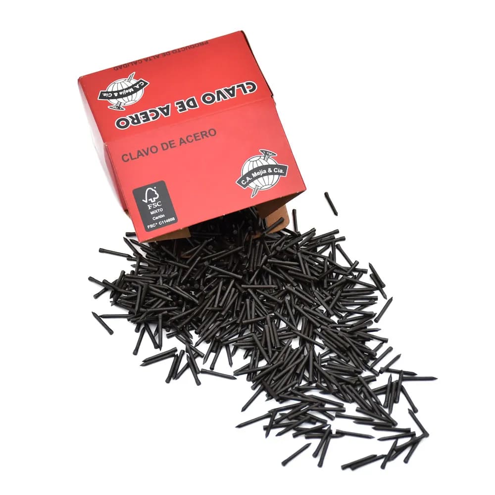Clavo de acero liso para concreto 2.0x20mm x Caja 500 grs
