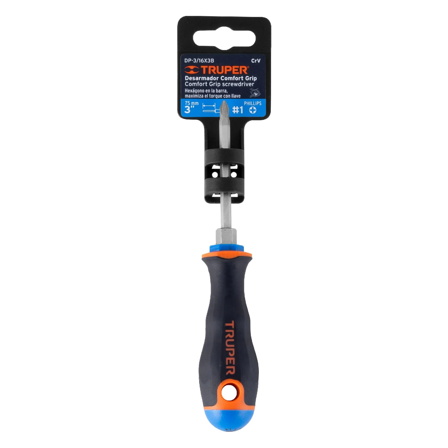 Desarmador estrella 3/16"x3" Truper