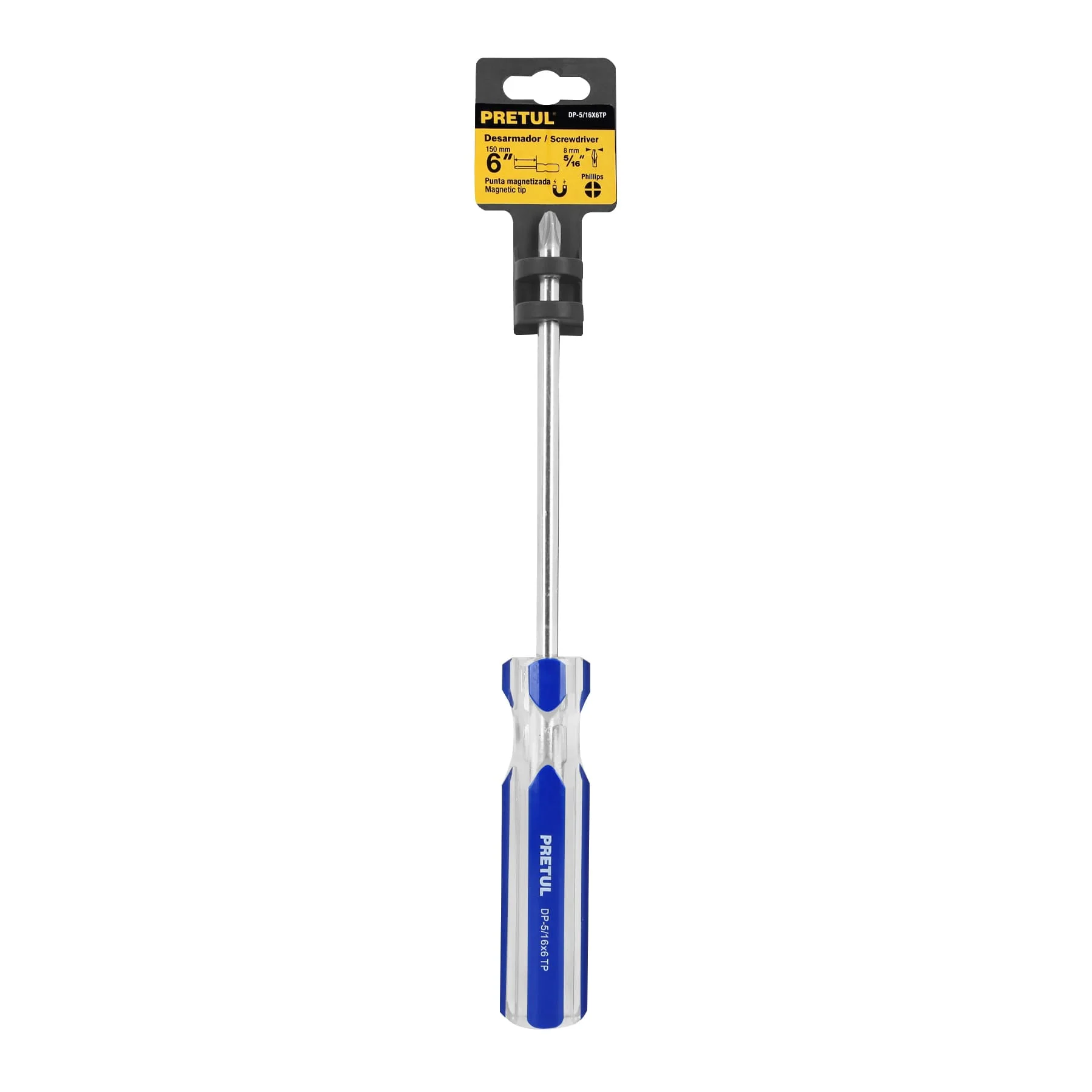 Desarmador estrella 5/16"x6" Pretul