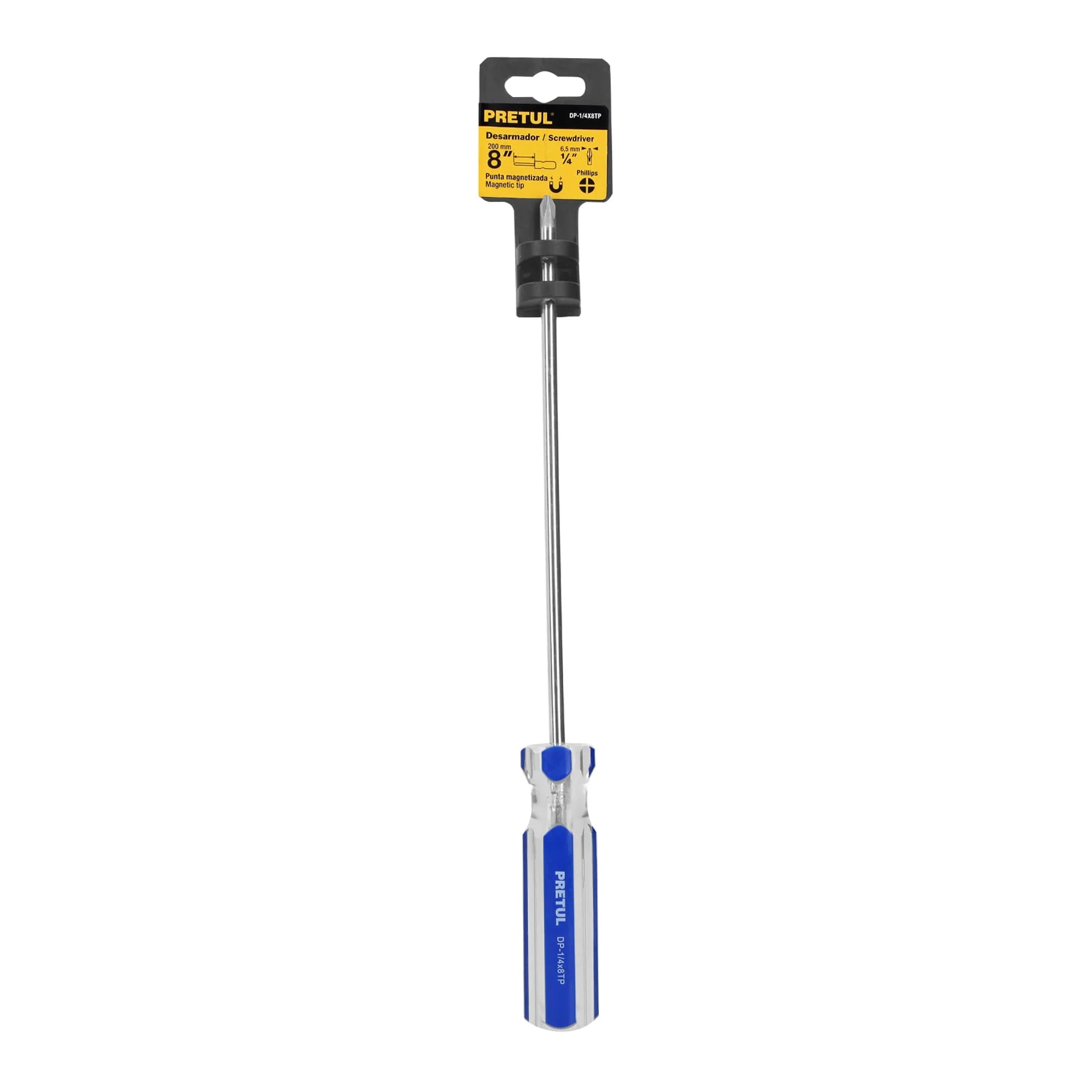 Desarmador estrella 1/4"x8" Pretul