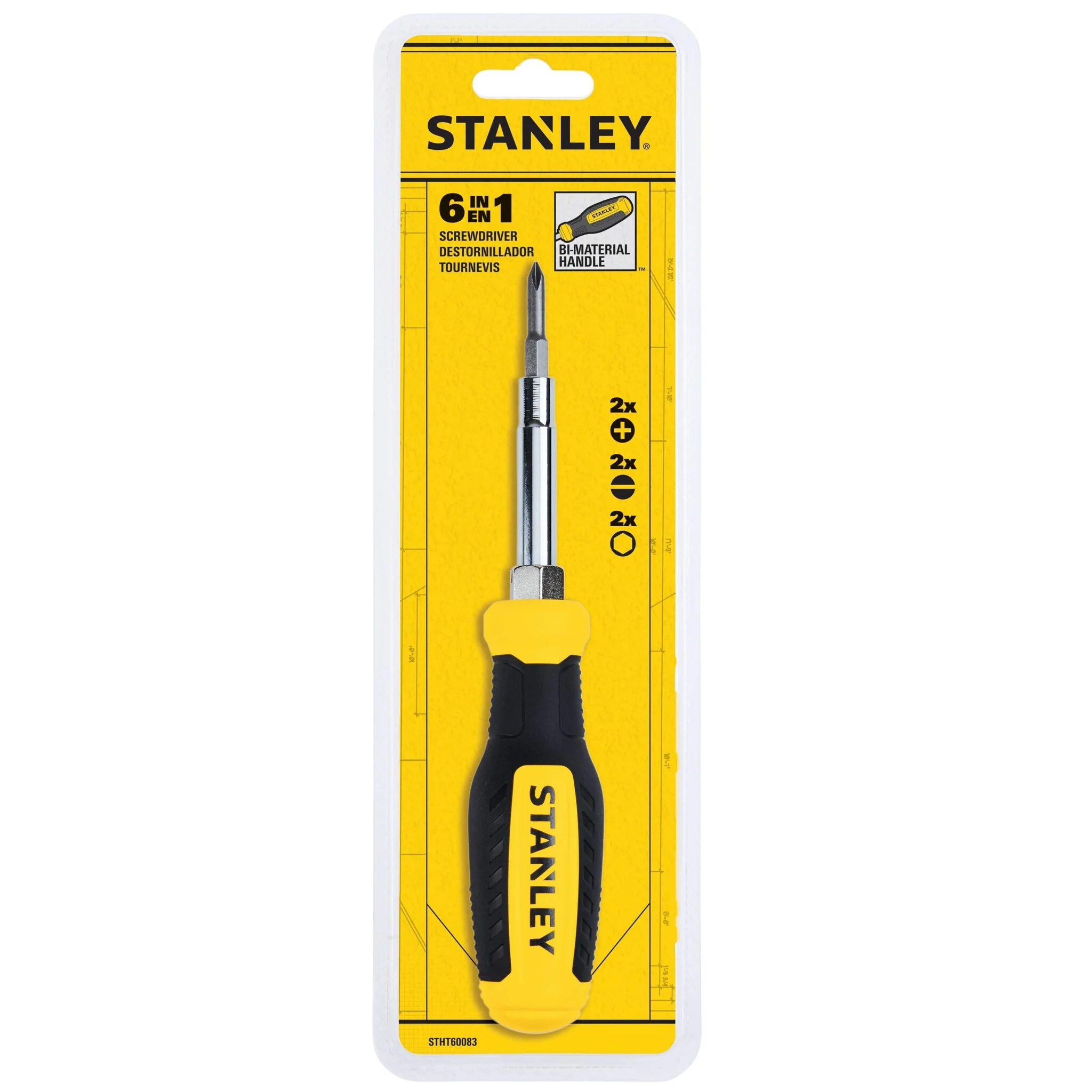Desarmador multipunta 6 piezas Stanley