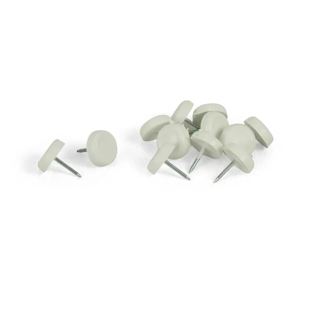 Deslizador plastico para clavar blanco x 100 unidades