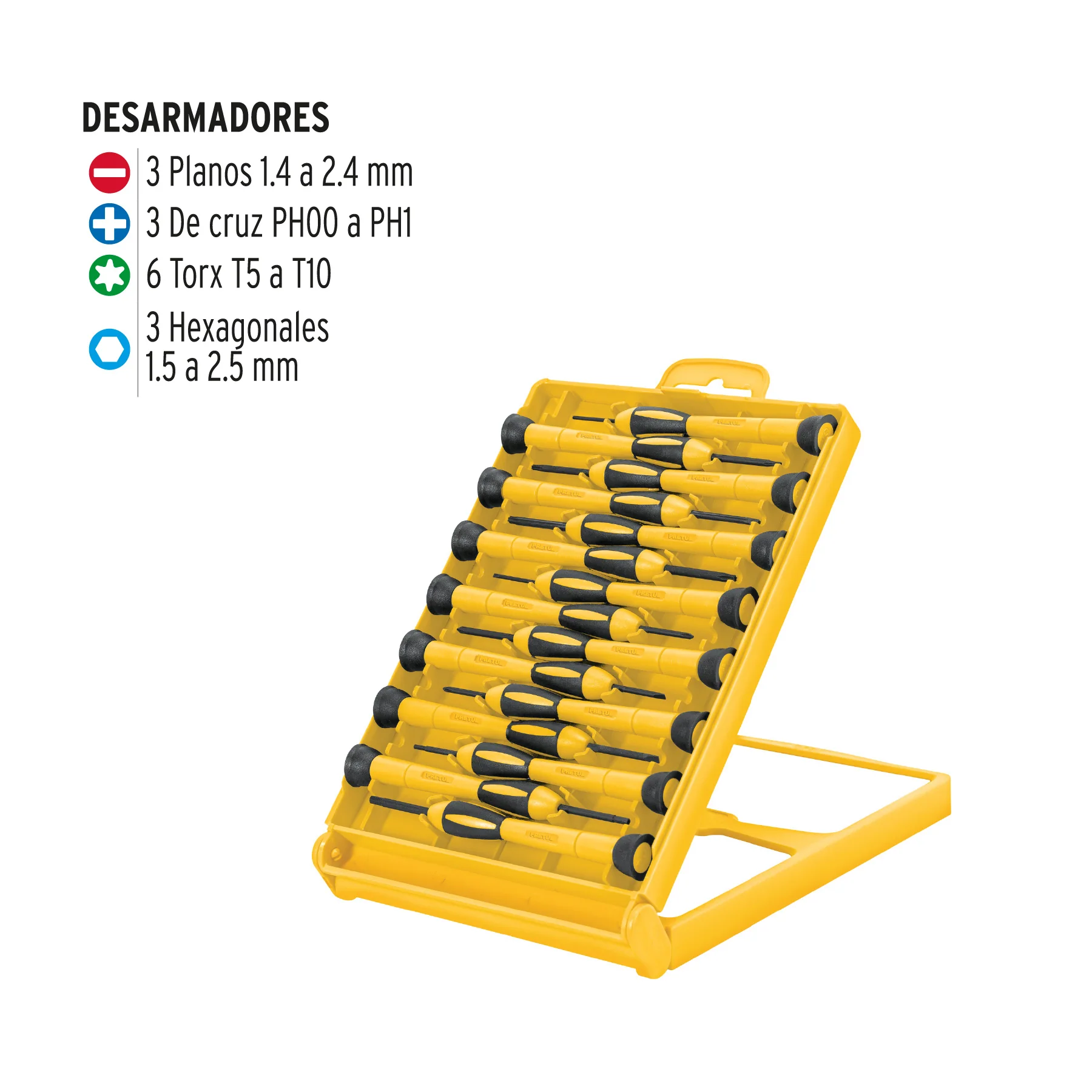 Destornillador de precision 15 piezas Pretul