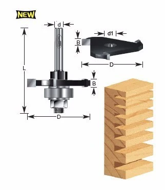 Fresa para ruteadora Corte Ranurado 3 Alas 5/32" Timberline - Image 2