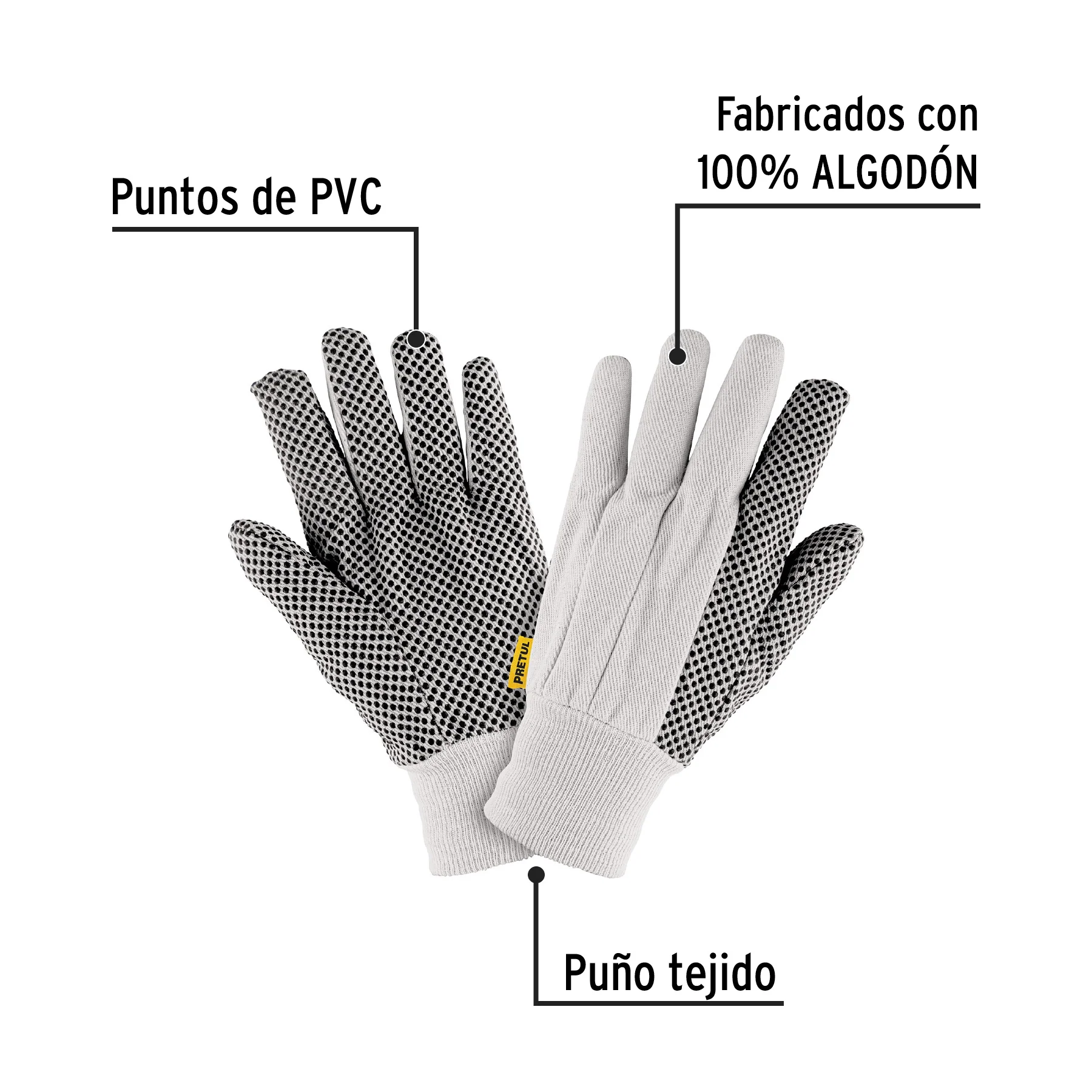 Guante de algodon Pretul - Image 3