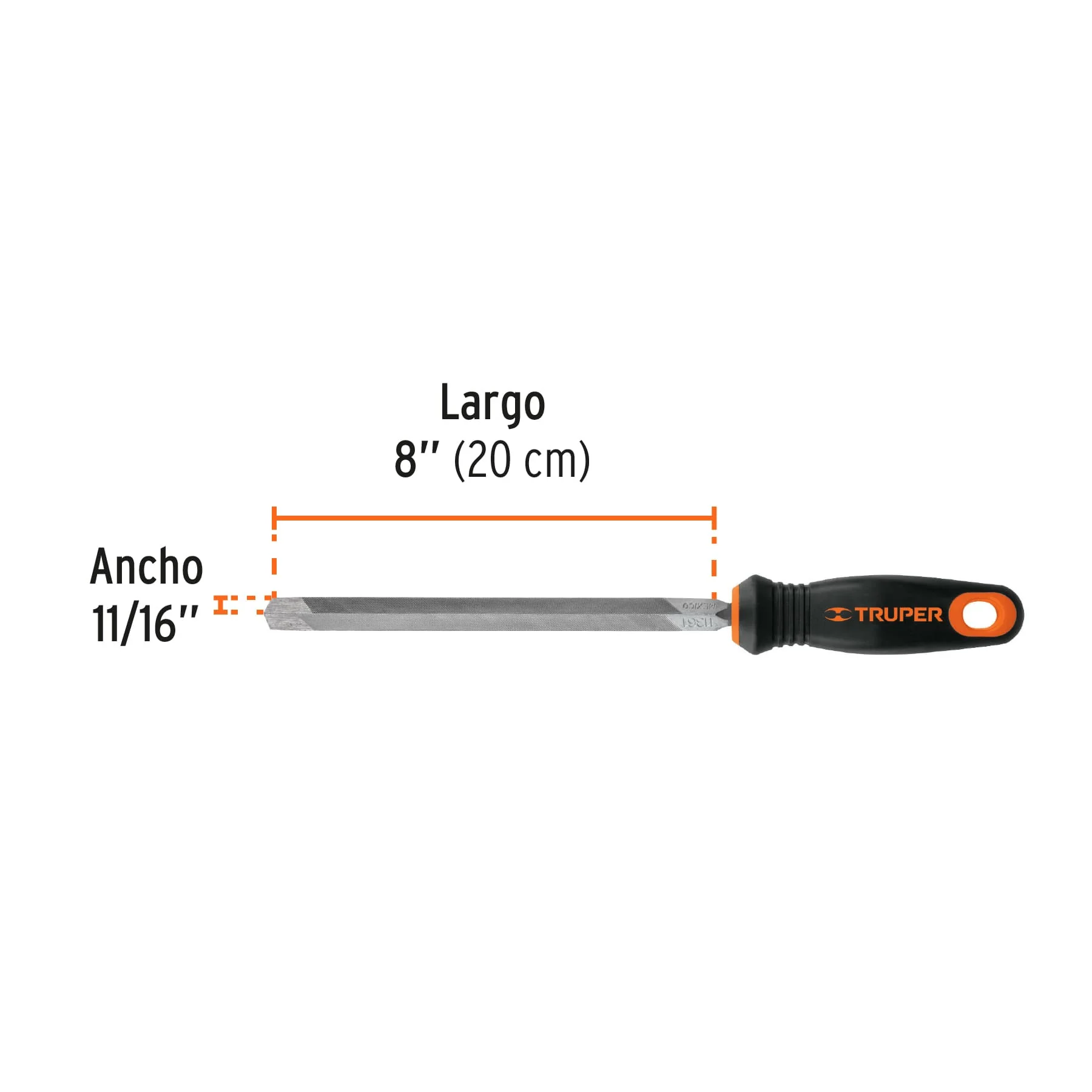 Lima triangular 8" Truper