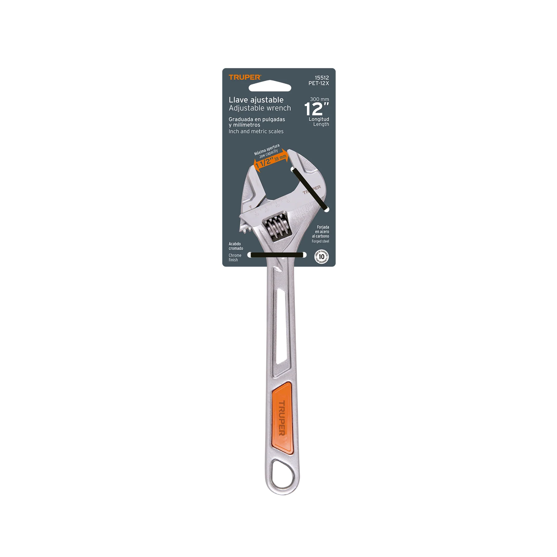 Llave francesa 12" Truper