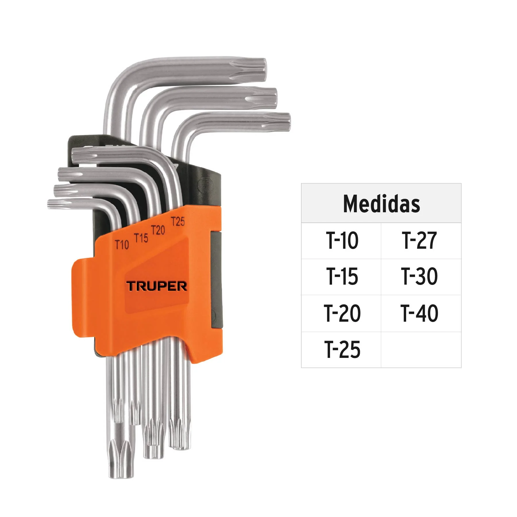 Llaves torx 7 piezas Truper