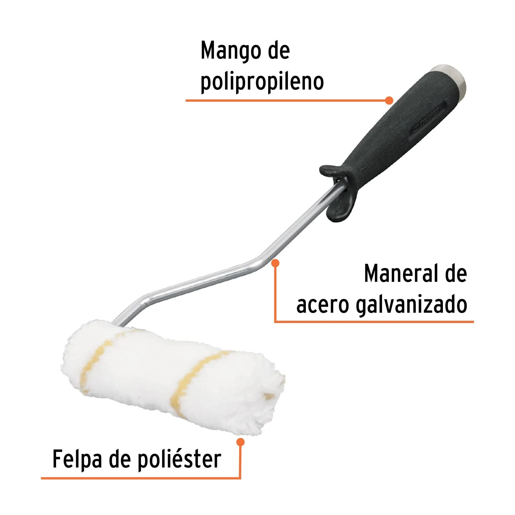 Mini rodillo 4" Truper - Image 2