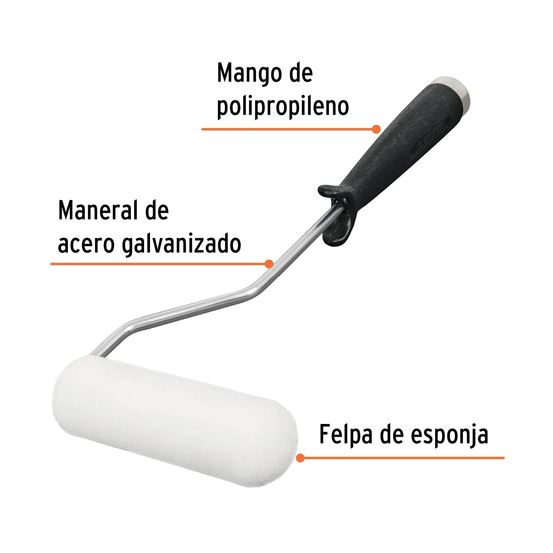 Mini rodillo de esponja 4 Truper - Image 2