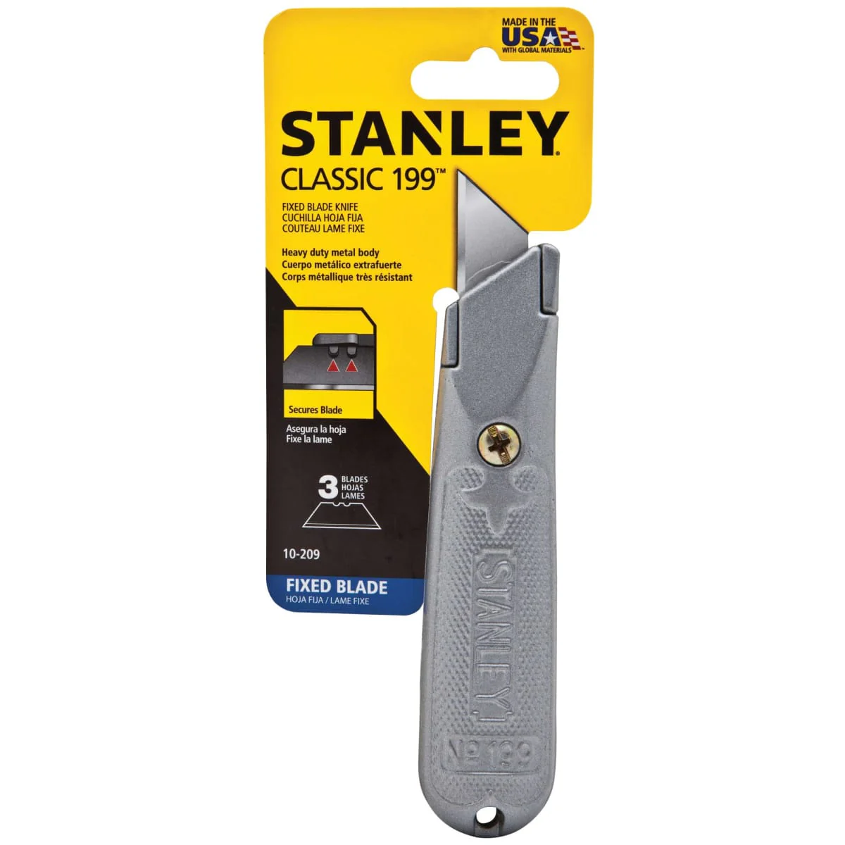 Navaja fija pesada Stanley