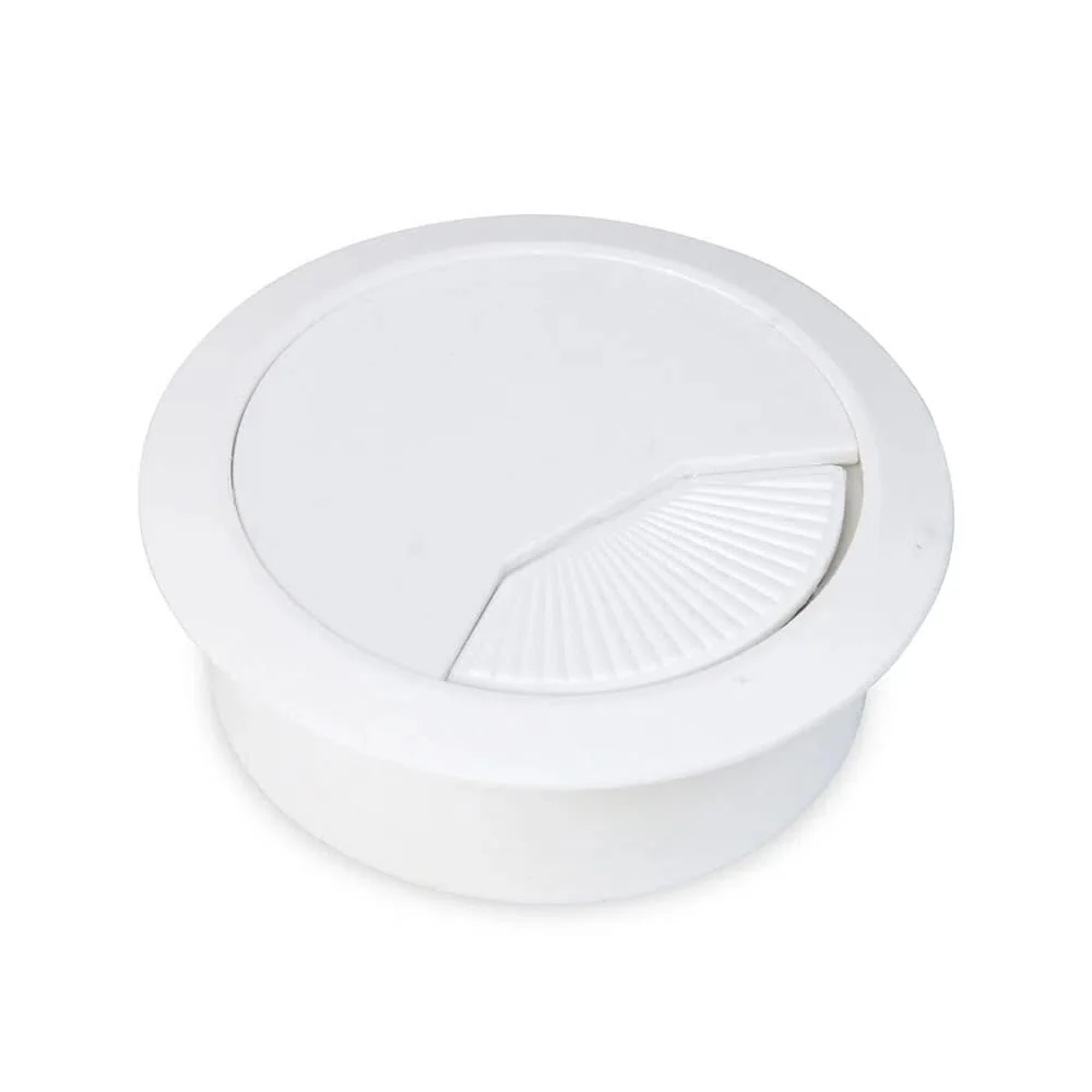 Pasacable para escritorio blanco 60mm