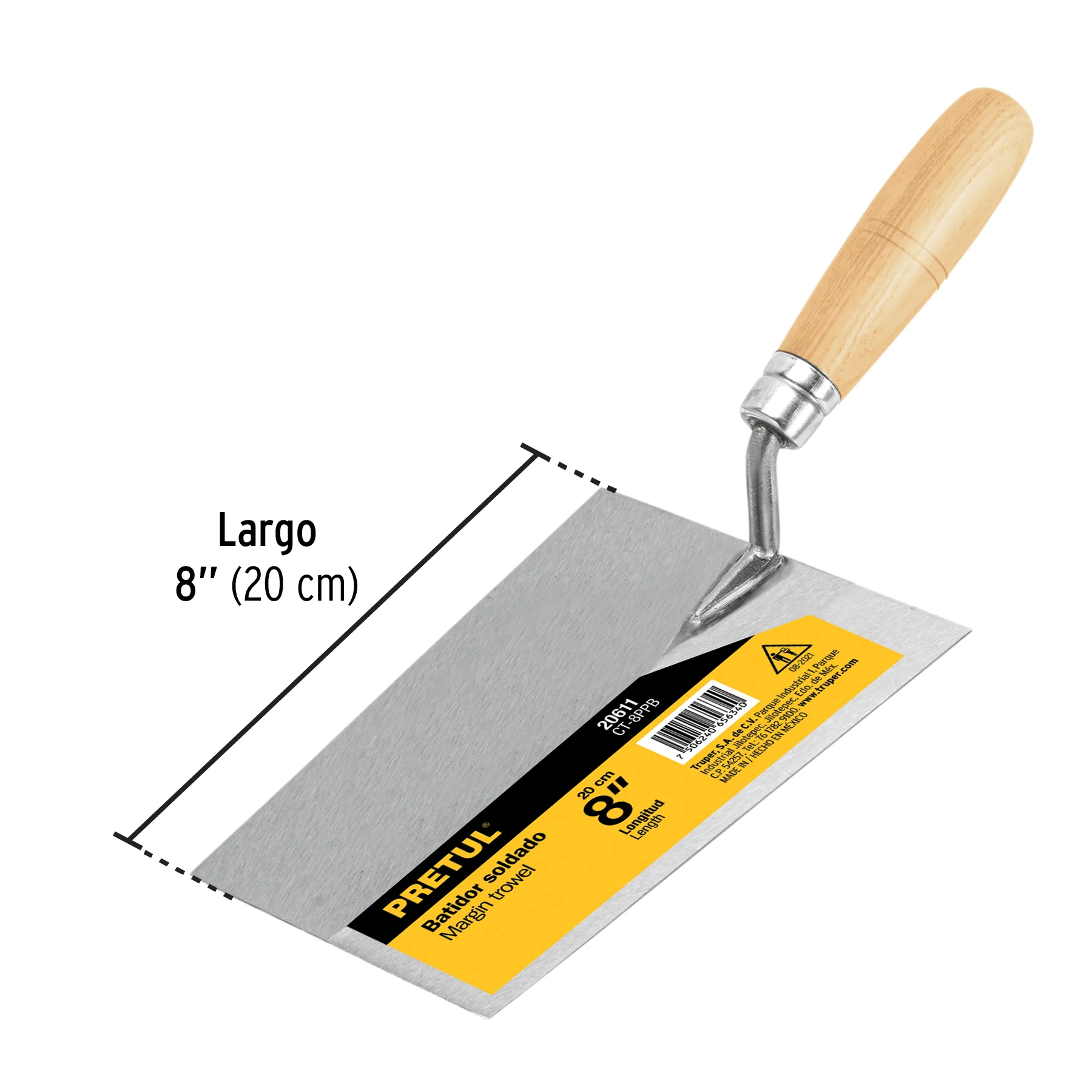 Plancha de batir 8" Pretul