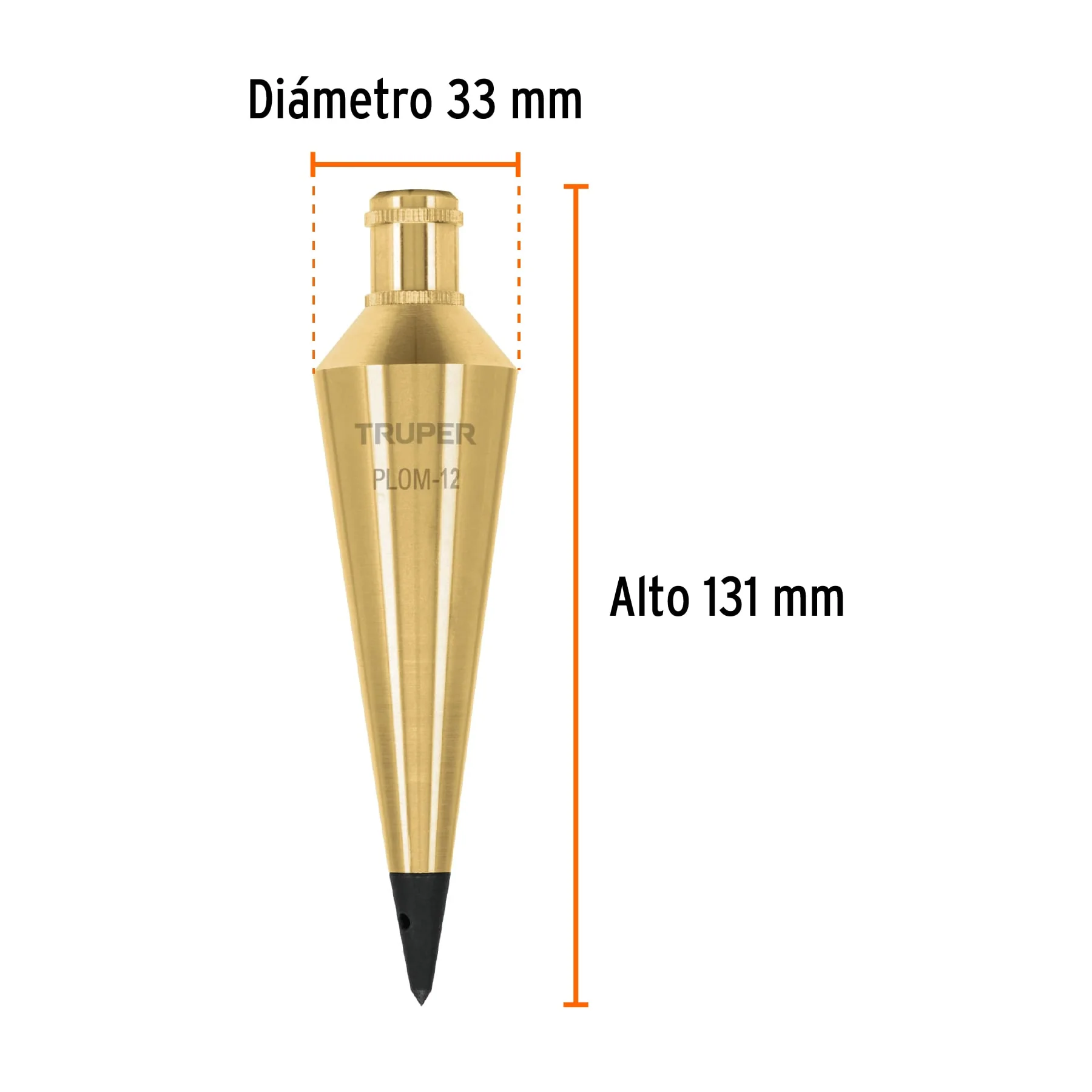 Plomada de albañil 12 oz Truper