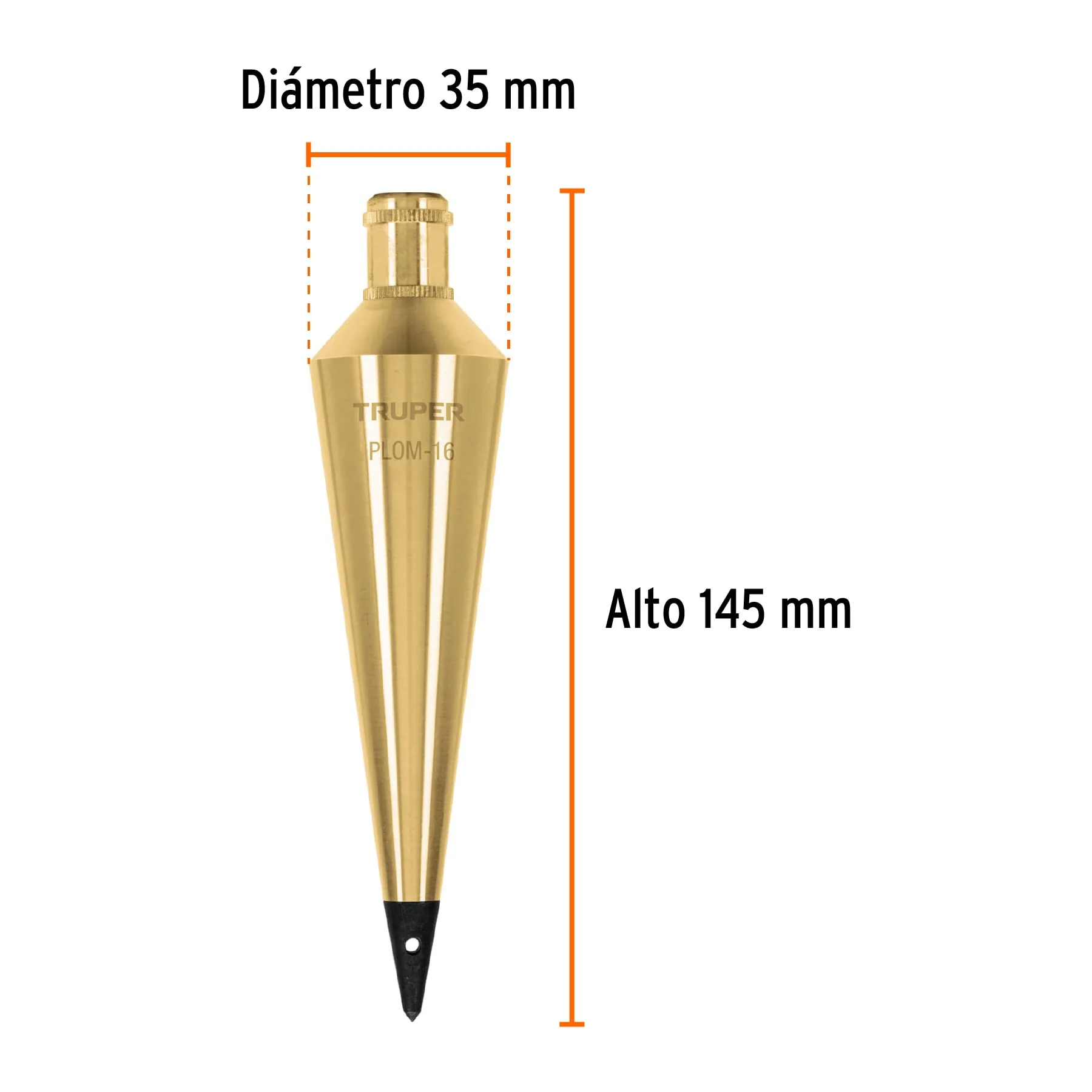 Plomada de albañil 16 oz Truper
