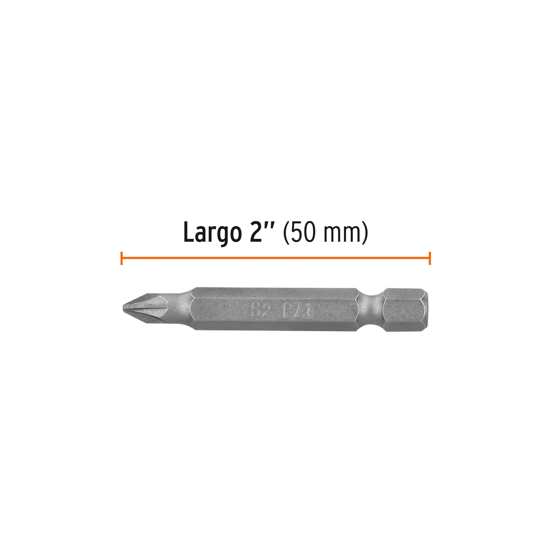 Punta atornillador PZ1 x 2" x 5 piezas Truper