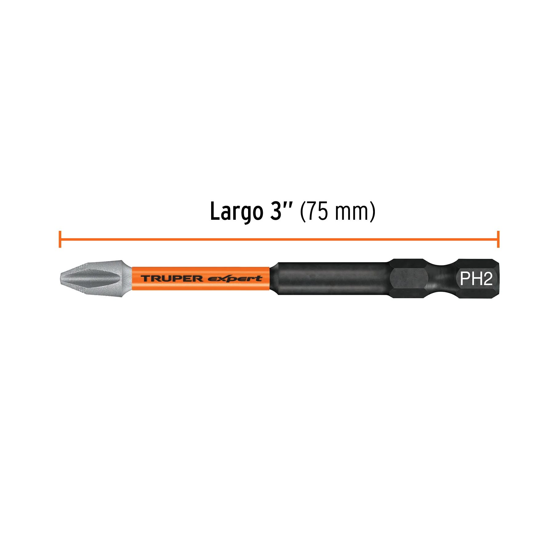 Puntas de impacto cruz phillips 3" x 5 piezas Truper