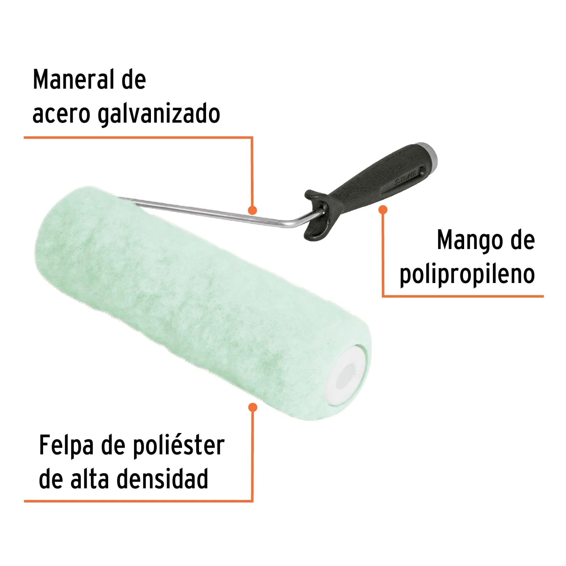 Rodillo para pintar 9" Truper - Image 2