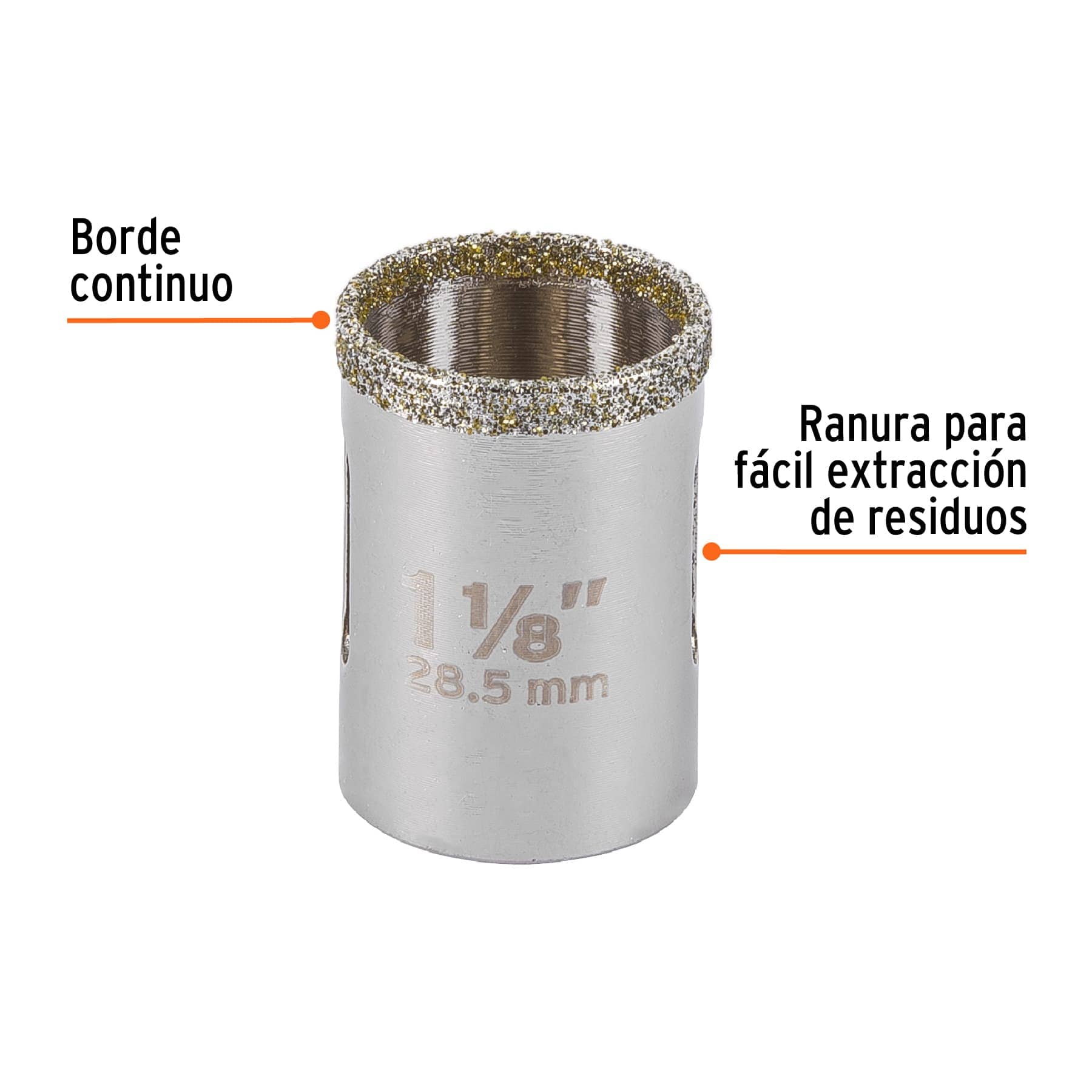Sierra copa diamantada 1- 1/8" Truper - Image 2