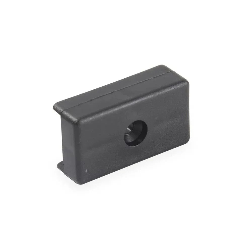 Soporte deslizador para melamina negro 18mm x 100 unidades