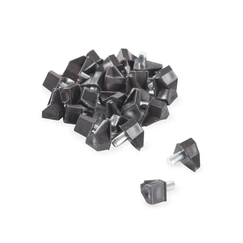 Soporte metal plastico negro x 100 unidades