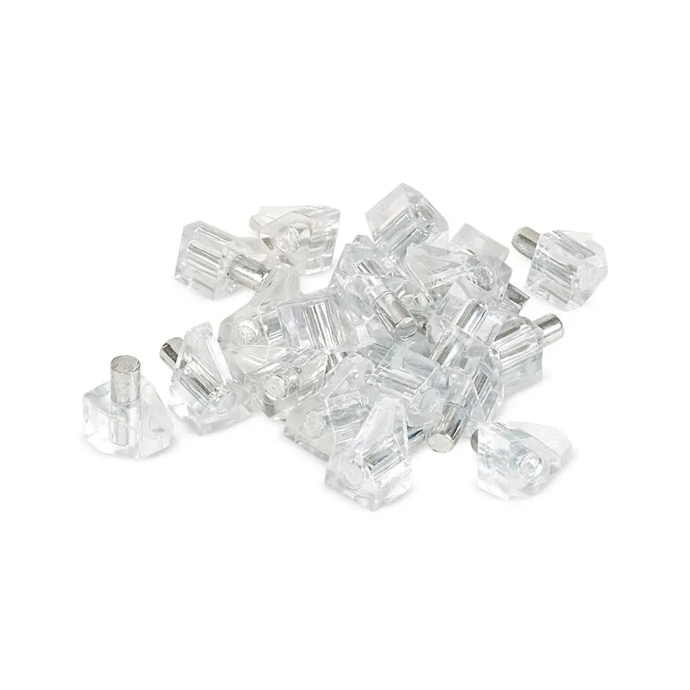 Soporte metal plastico transparente x 100 unidades