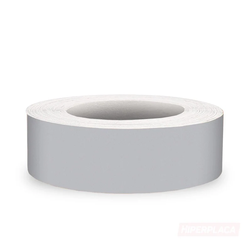 Tapacanto melamina aluminio 22x0.45mm por metro lineal