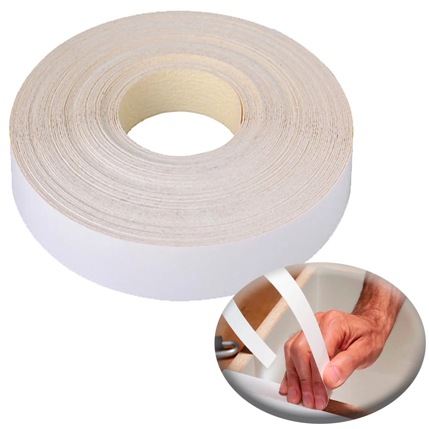 Tapacanto melamina blanco 22x0.45mm por metro lineal