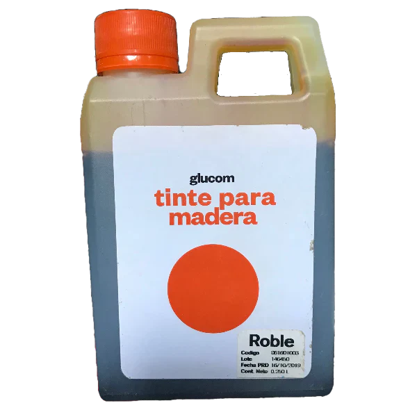 Tinte de madera rojo Glucom