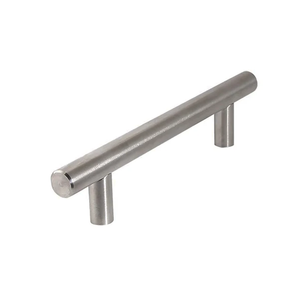 Tirador de manija recto liviano acero inoxidable 128x12mm