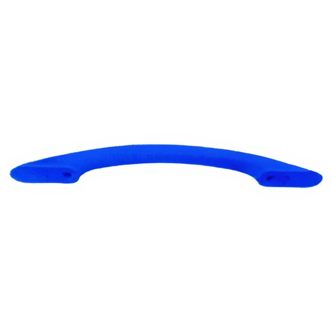 Tirador de plastico ovalado pequeño azul electrico