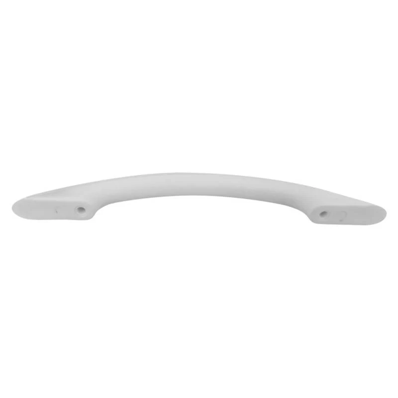 Tirador de plastico ovalado pequeño blanco